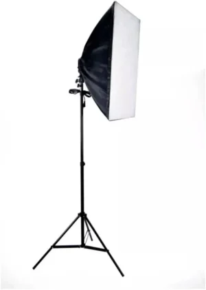 KIT SOCKET X 1 + SOFTBOX 50X70CM + TRIPODE + BOMBILLO 50 CMS