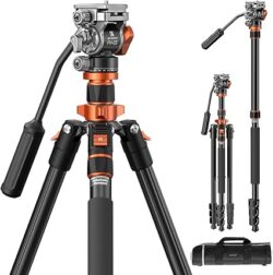 TRIPODE K&F CABEZAL  FLUIDO FH-03 -T254A7
