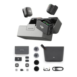 MICROFONO DJI Mic 3 (2 Tx + 1 Rx) CON ESTUCHE DE CARGA