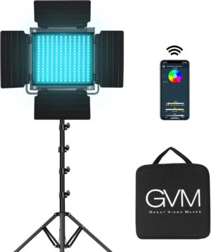 LUZ LED PANEL KIT GVM 800D RGB